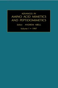 表紙画像: Advances in Amino Acid Mimetics and Peptidomimetics, Volume 1 9780762302000