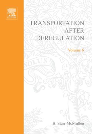 Cover image: Transportation After Deregulation 9780762307807