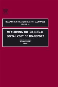 Cover image: Measuring the Marginal Social Cost of Transport 9780762310067