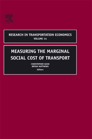 Imagen de portada: Measuring the Marginal Social Cost of Transport 9780762310067