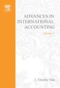 Imagen de portada: Advances in International Accounting 9780762311279