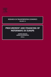 Cover image: Procurement and Financing of Motorways in Europe 9780762312320