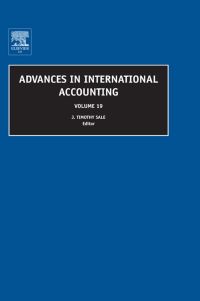 Imagen de portada: Advances in International Accounting 9780762313617