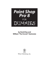 Cover image: Paint Shop Pro 8 For Dummies 1st edition 9780764595608