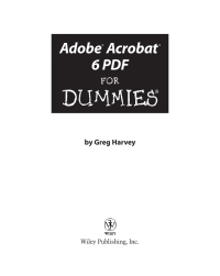 Cover image: Adobe Acrobat 6 PDF For Dummies 1st edition 9780764537608