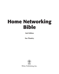 Imagen de portada: Home Networking Bible 2nd edition 9780764544163