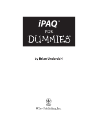 Cover image: iPAQ For Dummies 1st edition 9780764567698