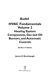 صورة الغلاف: Audel HVAC Fundamentals, Volume 2 4th edition 9780764542077