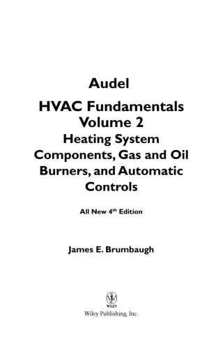 Imagen de portada: Audel HVAC Fundamentals, Volume 2 4th edition 9780764542077