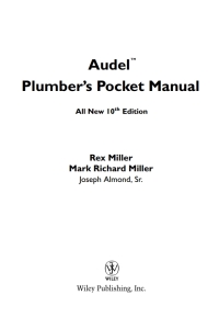 Cover image: Audel Plumbers Pocket Manual 10th edition 9780764569951