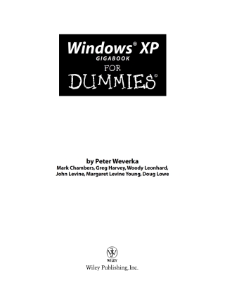 Cover image: Windows XP Gigabook For Dummies 1st edition 9780764569227