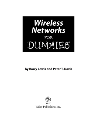 Cover image: Wireless Networks For Dummies 1st edition 9780764575259