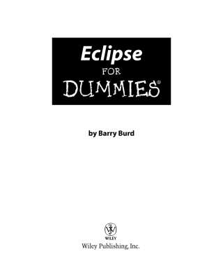 صورة الغلاف: Eclipse For Dummies 1st edition 9780764574702
