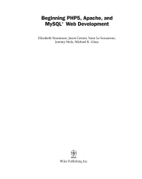 Cover image: Beginning PHP5, Apache, and MySQL Web Development 1st edition 9780764579660