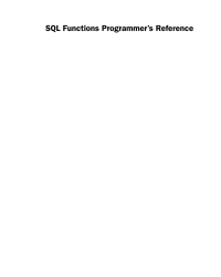 Cover image: SQL Functions Programmer's Reference 1st edition 9780764569012