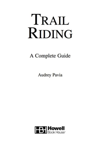 Imagen de portada: Trail Riding 1st edition 9780764579134