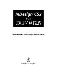 Cover image: InDesign CS2 For Dummies 1st edition 9780764595721