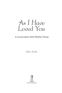 Cover image: As I Have Loved You 9780764821486