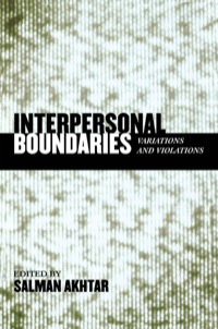 Cover image: Interpersonal Boundaries 9780765704023