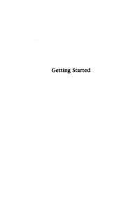 Cover image: Getting Started 9781568214511