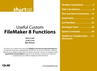 Cover image: Useful Custom FileMaker 8 Functions (Digital Short Cut) 1st edition 9780768668353