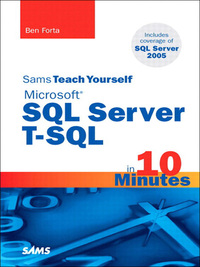 Imagen de portada: Sams Teach Yourself Microsoft SQL Server T-SQL in 10 Minutes 1st edition 9780672328671
