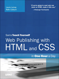 Cover image: Sams Teach Yourself Web Publishing with HTML and CSS in One Hour a Day 5th edition 9780768690019