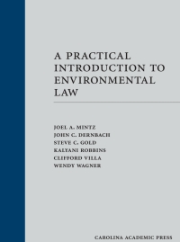Cover image: A Practical Introduction to Environmental Law 1st edition 9781522104131
