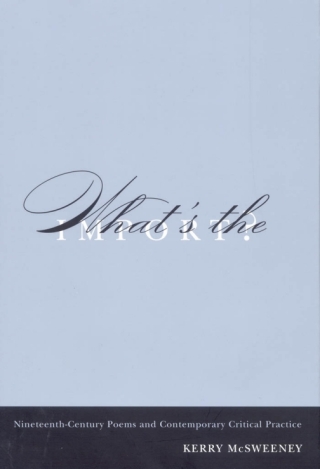 Cover image: What's the Import? 9780773532021