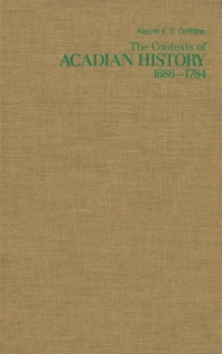 Titelbild: Contexts of Acadian History, 1686-1784 9780773508866