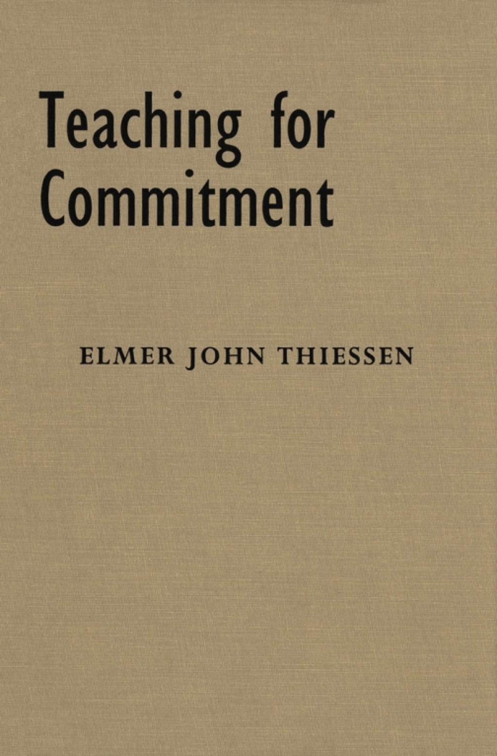 Teaching for Commitment (eBook)