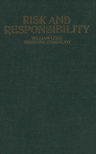 Cover image: Risk and Responsibility 9780773511941