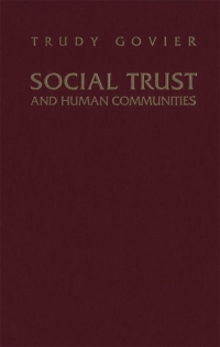 Omslagafbeelding: Social Trust and Human Communities 9780773516625