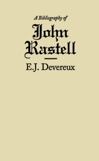 Cover image: Bibliography of John Rastell 9780773518414
