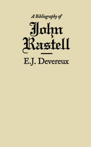 Immagine di copertina: Bibliography of John Rastell 9780773518414