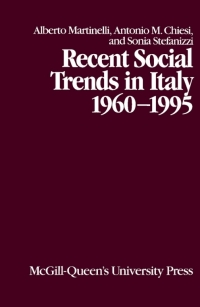 Cover image: Recent Social Trends in Italy, 1960-1995 9780773518421