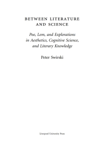 Cover image: Between Literature and Science 9780773520431