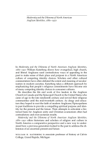 صورة الغلاف: Modernity and the Dilemma of North American Anglican Identities, 1880-1950 9780773521605