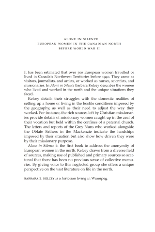 Immagine di copertina: Alone in Silence 9780773522923