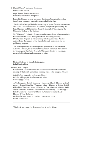 Cover image: Colonization and Community 9780773524026