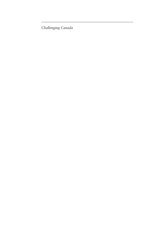 Cover image: Challenging Canada 9780773525870