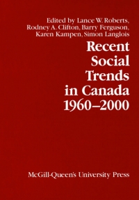 Cover image: Recent Social Trends in Canada, 1960-2000 9780773529557