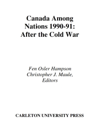 Immagine di copertina: Canada Among Nations, 1990-91 9780886291440
