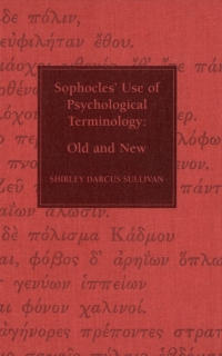 Imagen de portada: Sophocles, Use of Psychological Terminology 9780886293437