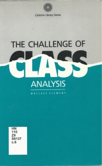 Cover image: Challenge of Class Analysis 9780886290757