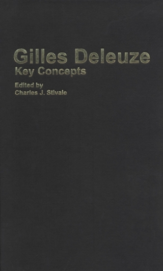 Cover image: Gilles Deleuze 9780773529854