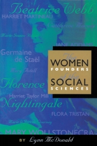 Cover image: Women Founders of the Social Sciences 9780773523494
