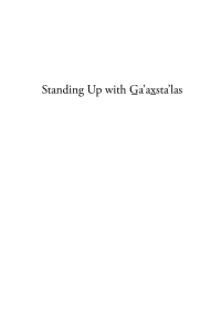 Titelbild: Standing Up with G̲a'ax̱sta'las: Jane Constance Cook and the Politics of Memory, Church, and Custom 9780774823845