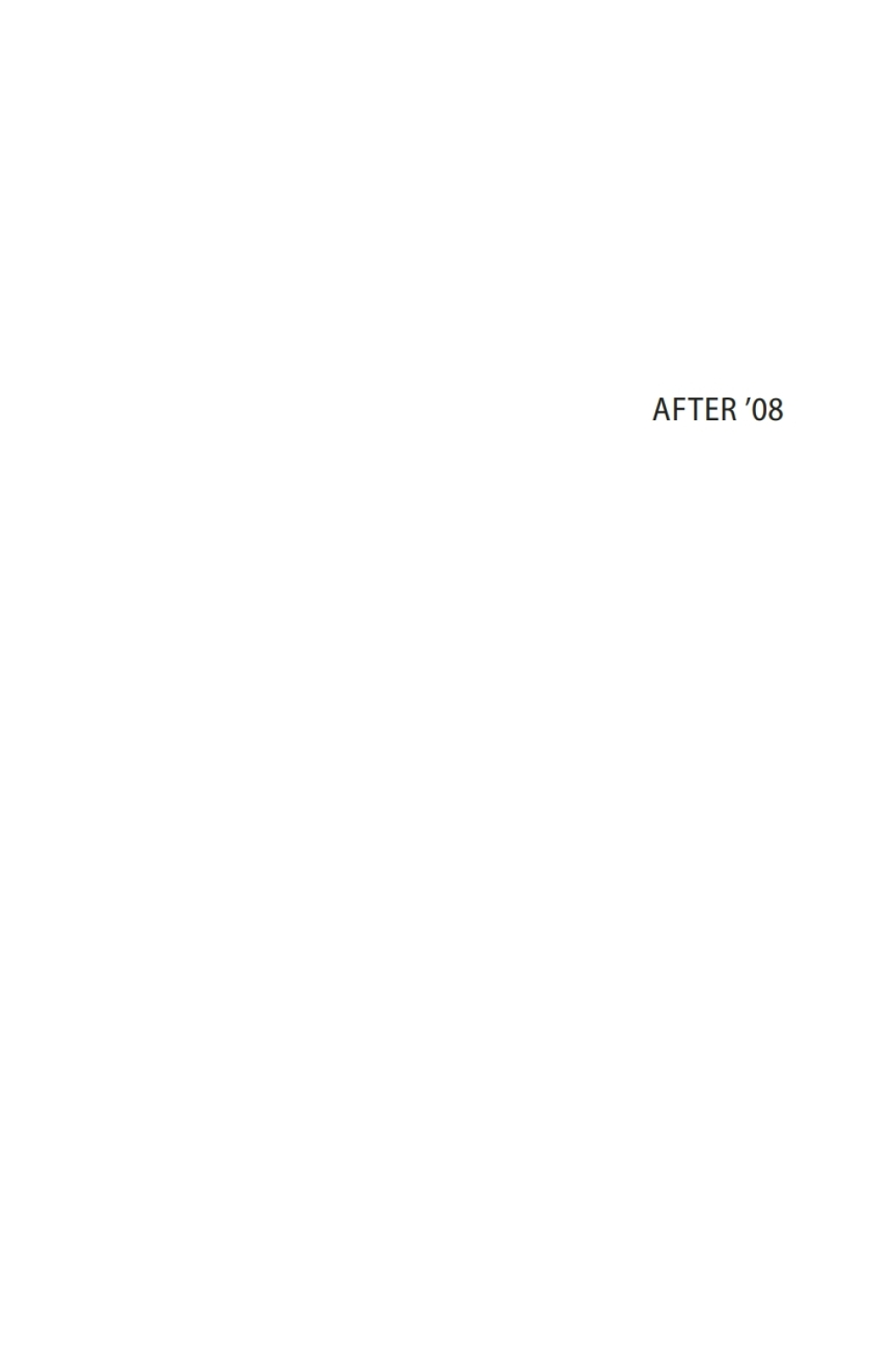 After ’08 Social Policy and the Global Financial Crisis 1st Edition
