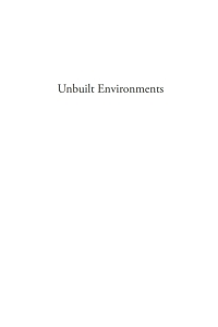 Omslagafbeelding: Unbuilt Environments 1st edition 9780774833059